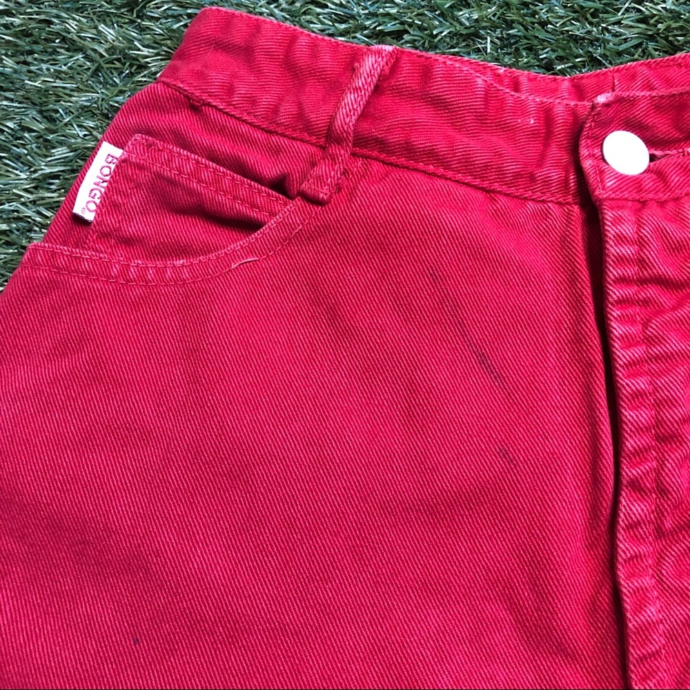 Vintage red Bongo high waisted straight leg jeans - Picture 12 of 14